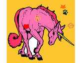 Dibujo Unicornio bravo pintado por mirkonicol