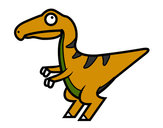 Dibujo Velociraptor bebé pintado por chepe