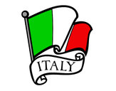Dibujo Bandera de Italia pintado por yulu