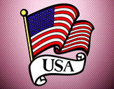 Dibujo Bandera de los Estados Unidos pintado por lTeAmoAlex