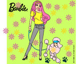 Dibujo Barbie con look moderno pintado por yulu