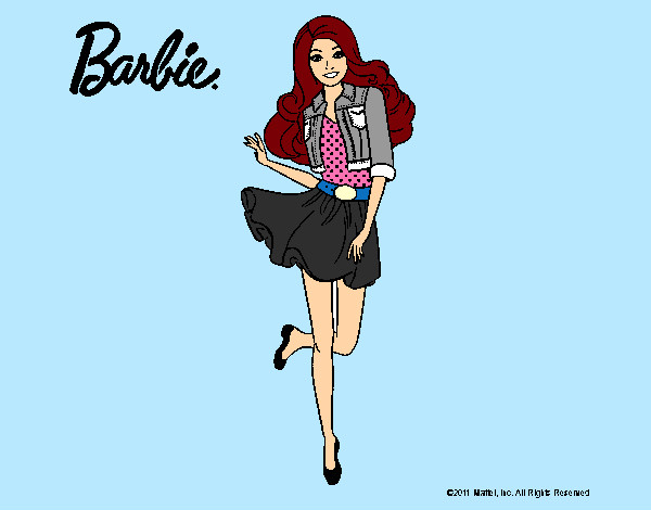 Dibujo Barbie informal pintado por Nereals