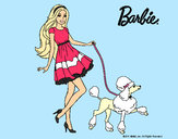 Dibujo Barbie paseando a su mascota pintado por Nereals