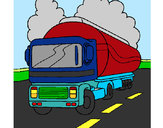 Dibujo Camión cisterna pintado por David23