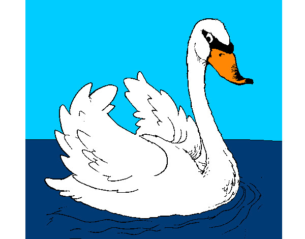 Dibujo Cisne en el agua pintado por AndresO