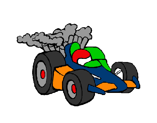 Dibujo Coche de Fórmula 1 pintado por Popochin