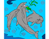 Dibujo Delfines jugando pintado por antoni8888