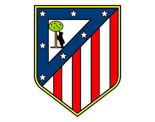 Dibujo Escudo del Club Atlético de Madrid pintado por diego179