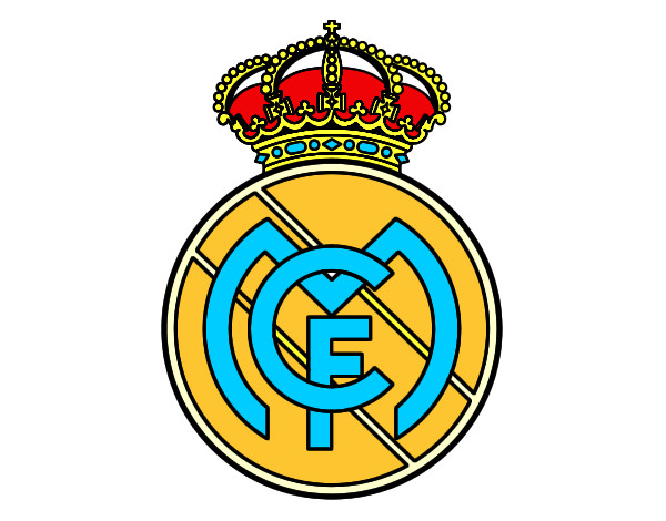 Dibujo Escudo del Real Madrid C.F. pintado por BroVarela