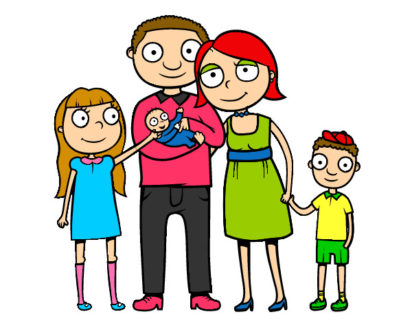 Dibujo Familia unida pintado por carmenjuan