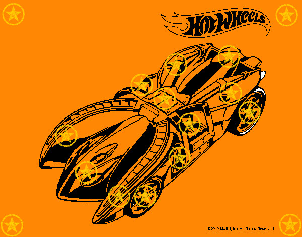 Dibujo Hot Wheels 7 pintado por megapablo1