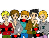 Dibujo Los chicos de One Direction pintado por TomyBJ1905