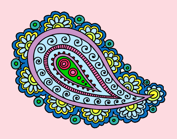 Dibujo Mandala lágrima pintado por carmenjuan