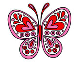 Dibujo Mandala mariposa pintado por Helen01