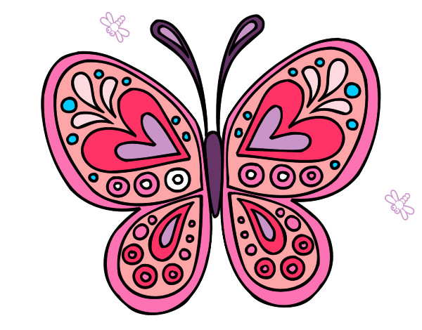 Dibujo Mandala mariposa pintado por tyanf  