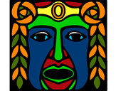 Dibujo Máscara Maya pintado por biaani9