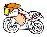 Dibujo Moto deportiva pintado por fercholin