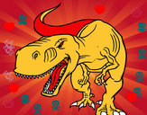 Dibujo Tiranosaurio Rex enfadado pintado por leyreromer
