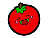 Dibujo Tomate sonriente pintado por NEFTA