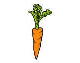 Dibujo zanahoria pintado por dago