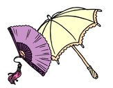 Dibujo Abanico y paraguas pintado por anaruth251