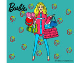 Dibujo Barbie de compras pintado por montse1