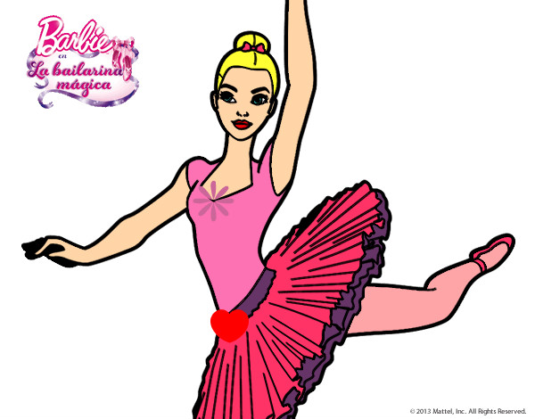 Dibujo Barbie en segundo arabesque pintado por maria102