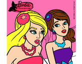 Dibujo Barbie y su amiga 1 pintado por montse1