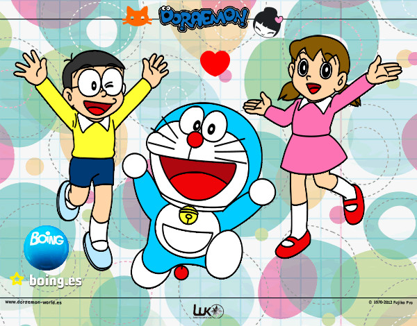 Dibujo Doraemon y amigos pintado por pmvp