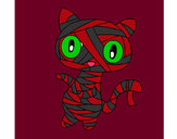 Dibujo Gato garabato momia pintado por gokane