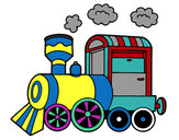 Dibujo Locomotora de vapor pintado por Nsn11