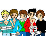 Dibujo Los chicos de One Direction pintado por Mixioner 