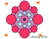 Dibujo Mandala con redondas pintado por -lagatita-
