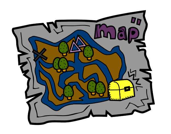 Dibujo Mapa del tesoro pintado por SrLucia