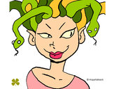 Dibujo Mujer medusa pintado por musa10