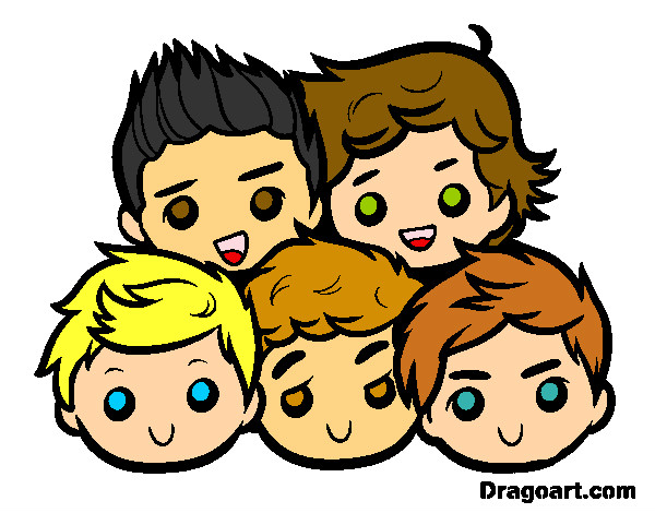 Dibujo One Direction 2 pintado por Ingrid1D