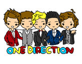 Dibujo One direction pintado por fernad