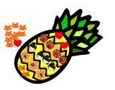 Dibujo Piña tropical pintado por RaibonDash