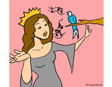 Dibujo Princesa cantando pintado por anaruth251