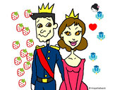 Dibujo Príncipe y princesa pintado por NataliaAM