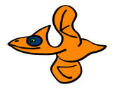 Dibujo Pterodáctilo volando pintado por dunatcam