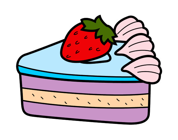 Dibujo Tarta de fresas pintado por -lagatita-