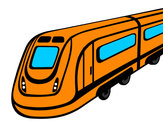 Dibujo Tren de alta velocidad pintado por Eugenio09