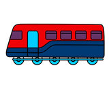 Dibujo Tren de pasajeros pintado por cmmr