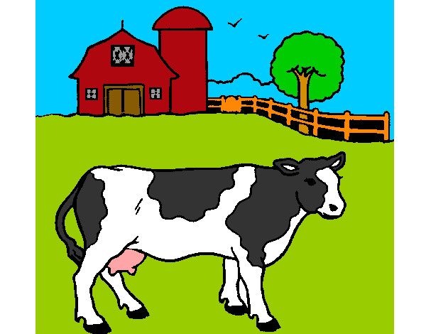 Dibujo Vaca pasturando pintado por AndresO