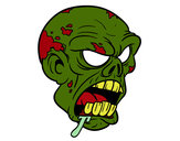 Dibujo Cabeza de zombi pintado por Arleth16