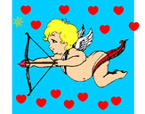Dibujo Cupido volando pintado por nazaaylen