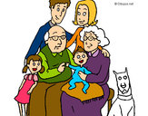 Dibujo Familia pintado por devany12