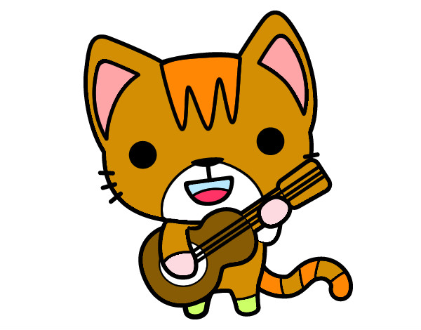 Gato guitarrista