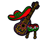 Dibujo Instrumentos mexicanos pintado por isaialex